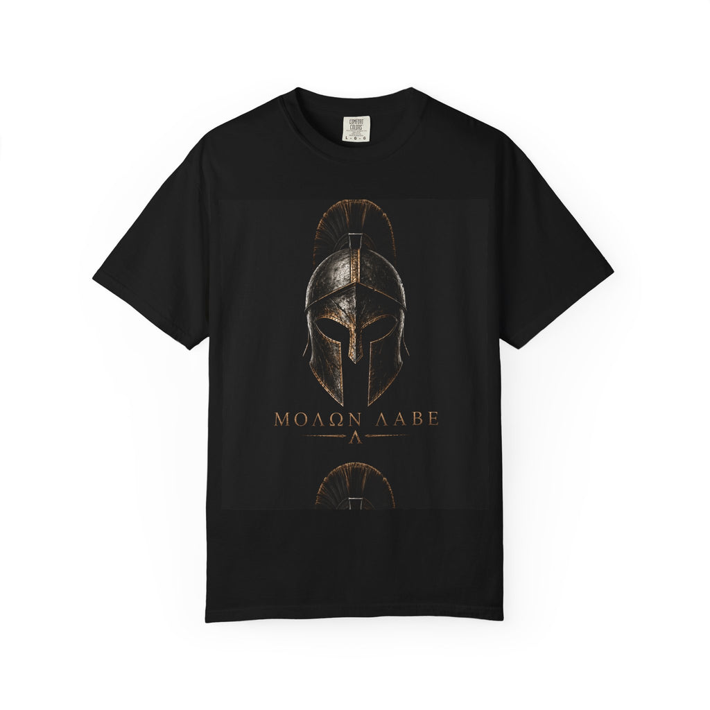 Molon Labe Spartan Helmet T-Shirt